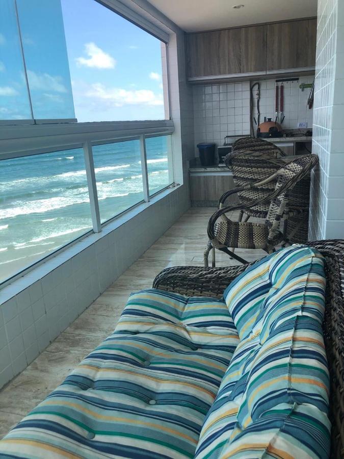Mongagua Com Vista Para O Mar Pe Na Areia Екстер'єр фото